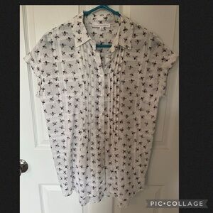Bee linen shirt
